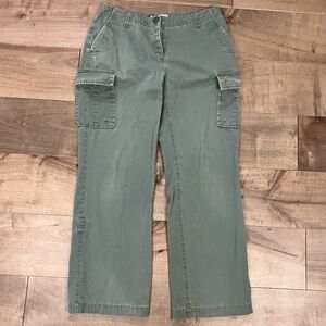 Vintage Nike ACG Women’s Size 8 Green Cargo Utility Pants Convertible Button Fly